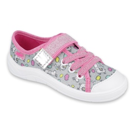Scarpe per bambini Befado 251X158 rosa grigio