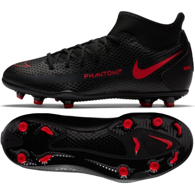 Scarpe da calcio Nike Phantom Gt Club Df FG / MG Jr CW6727-060 multicolore nero