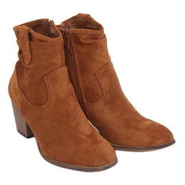 Camel 100-986B0-2 Stivali con tacco alto color cammello marrone