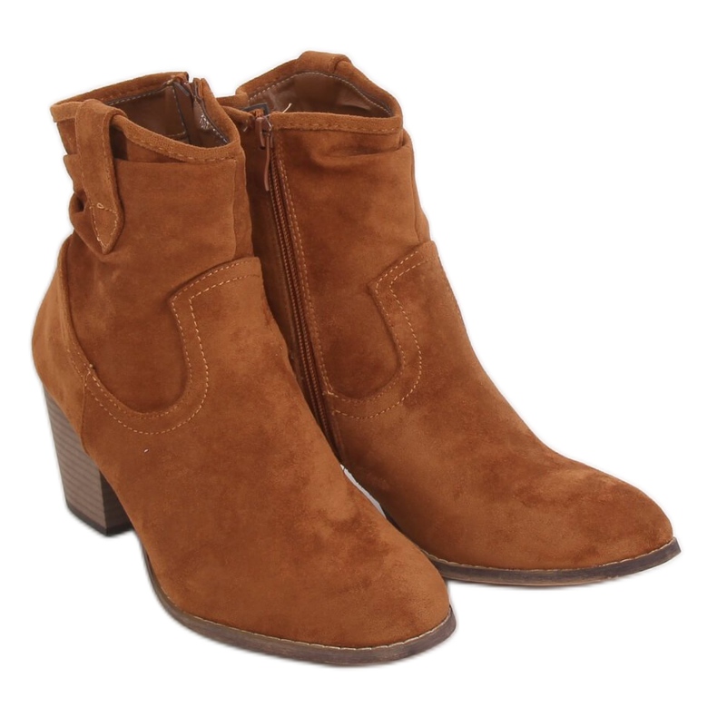 Camel 100-986B0-2 Stivali con tacco alto color cammello marrone