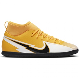 Nike Mercurial Superfly 7 Club Ic Jr AT8153 801 scarpe da calcio giallo arance e rosse