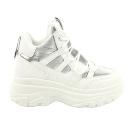 Evento Scarpe sportive alte 20BT26-3192 bianco argento