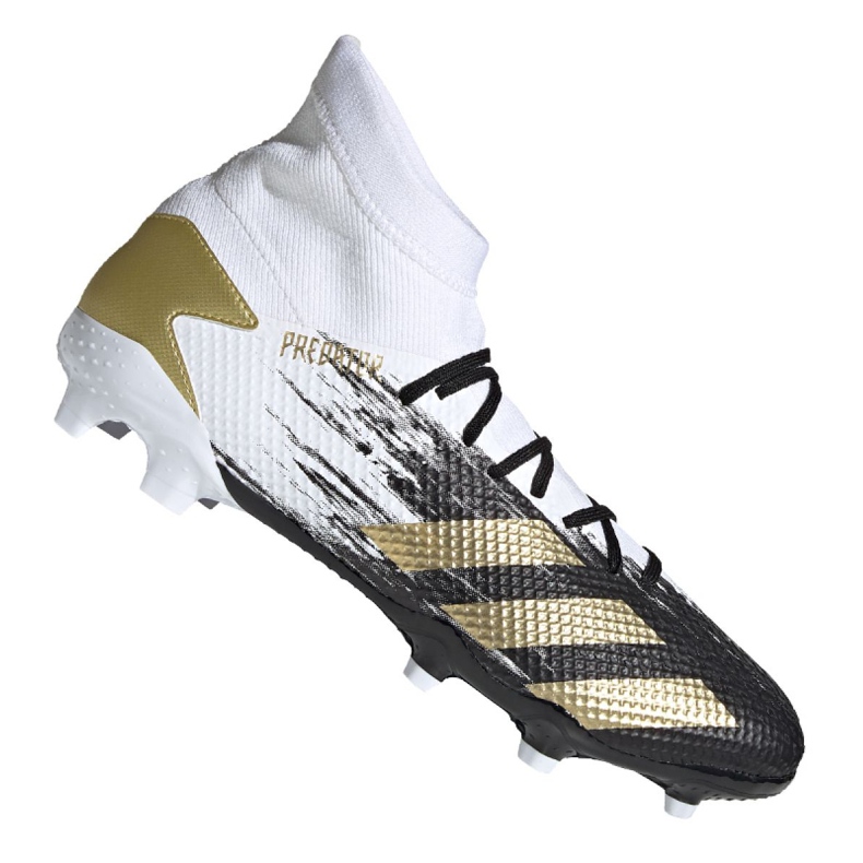 Scarpe da calcio Adidas Predator 20.3 Fg M FW9196 nero, bianco, nero, oro bianca