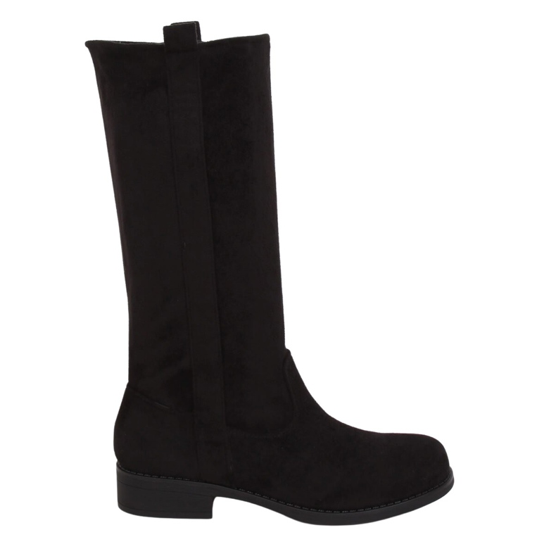 Stivali neri con tomaia dritta ST-19P Black nero