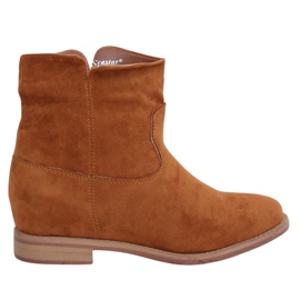 Stivali su un cammello con zeppa nascosta NC981 Camel II qualità marrone
