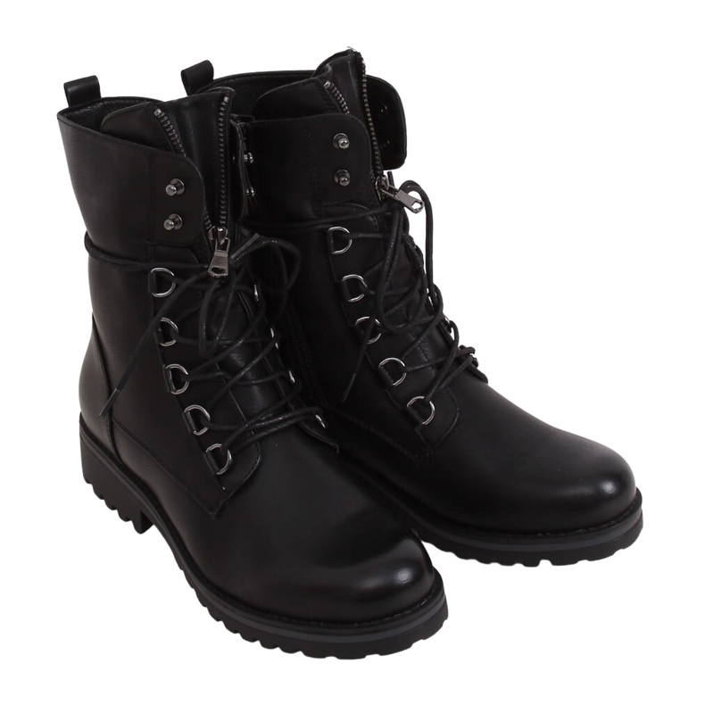Stivali militari neri BZ66017-KB Nero