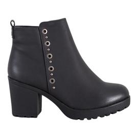 J. Star Stivaletti Neri Con Ornamento nero