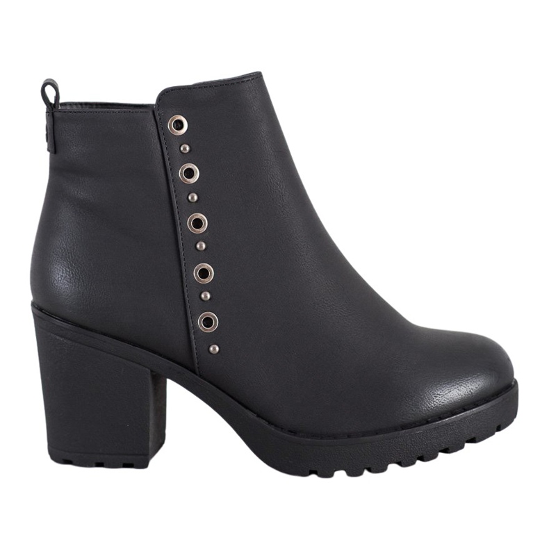 J. Star Stivaletti Neri Con Ornamento nero
