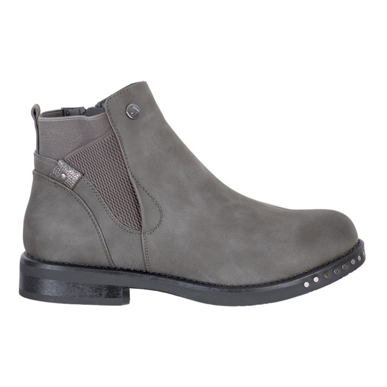 Goodin Stivali in ecopelle grigio