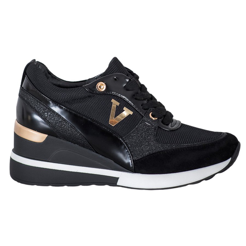 Vinceza Sneakers con zeppa Vincez nero