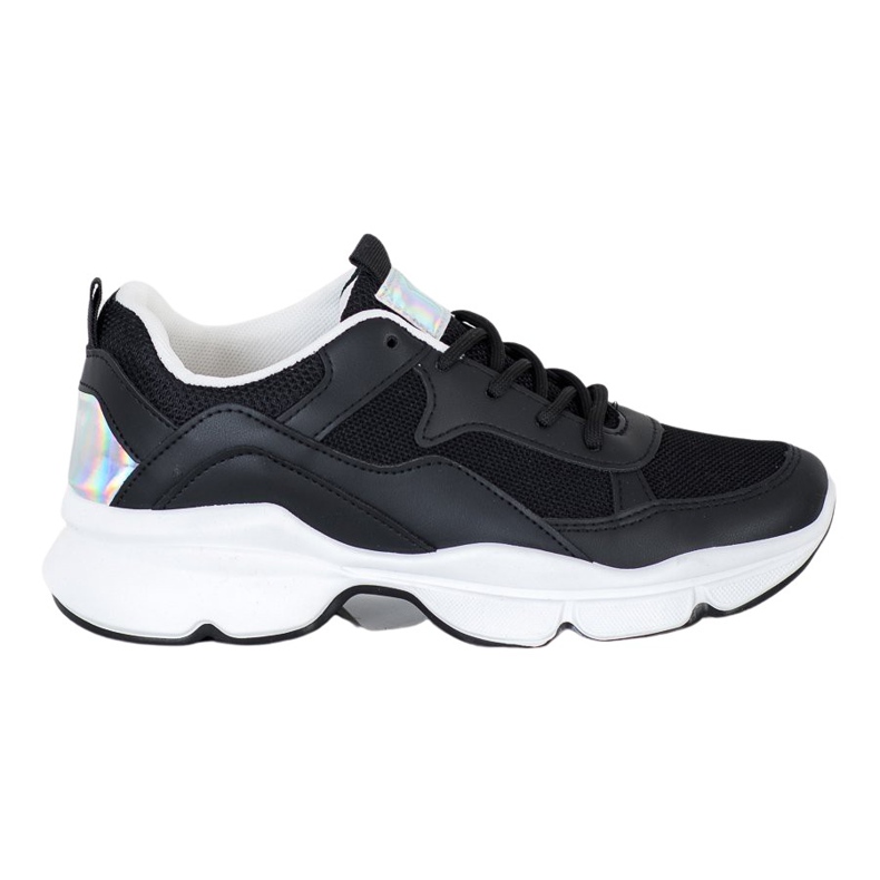 SHELOVET Comode scarpe da ginnastica nere nero