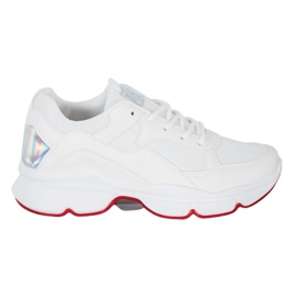 SHELOVET Comode scarpe da ginnastica bianche bianco