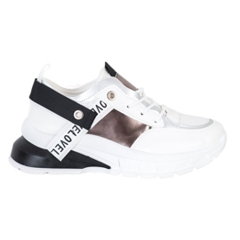 Marquiz Scarpe da ginnastica alla moda bianca nero