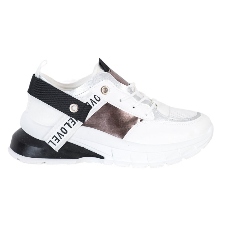 Marquiz Scarpe da ginnastica alla moda bianca nero