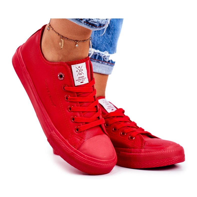Sneakers Donna Cross Jeans Rosso DD2R4032