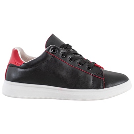 SHELOVET Scarpe sportive classiche nero rosso