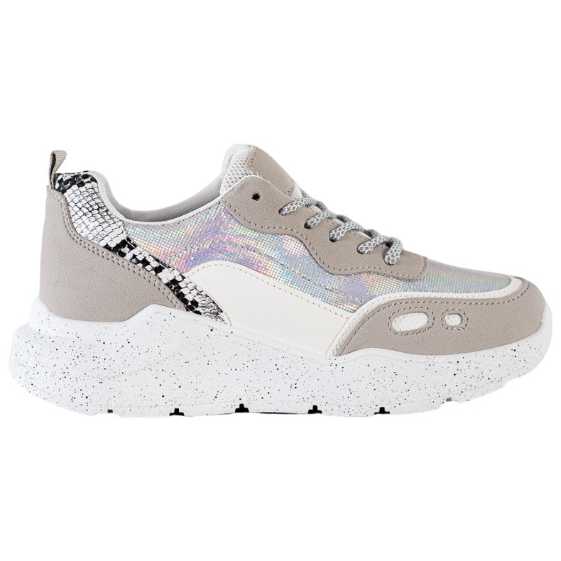 Kayla Sneakers Con Effetto Holo bianca grigio multicolore