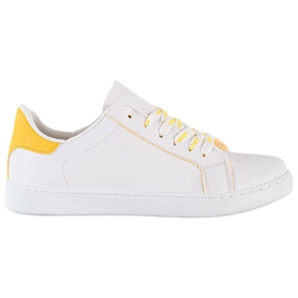 SHELOVET Scarpe sportive alla moda bianco giallo