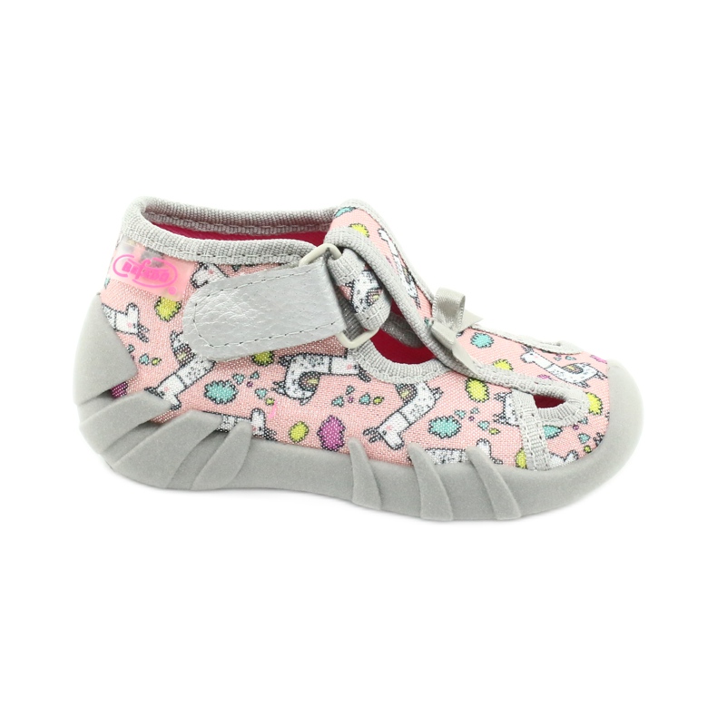Scarpe per bambini Befado 190P099 rosa grigio