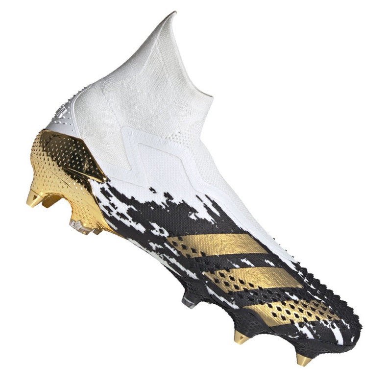 Scarpe da calcio Adidas Predator 20+ Sg M FW9176 bianca grigio/argento, bianco, nero, oro