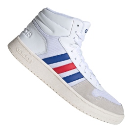 Scarpe da basket Adidas Hoops 2.0 Mid M FW8252 multicolore bianco