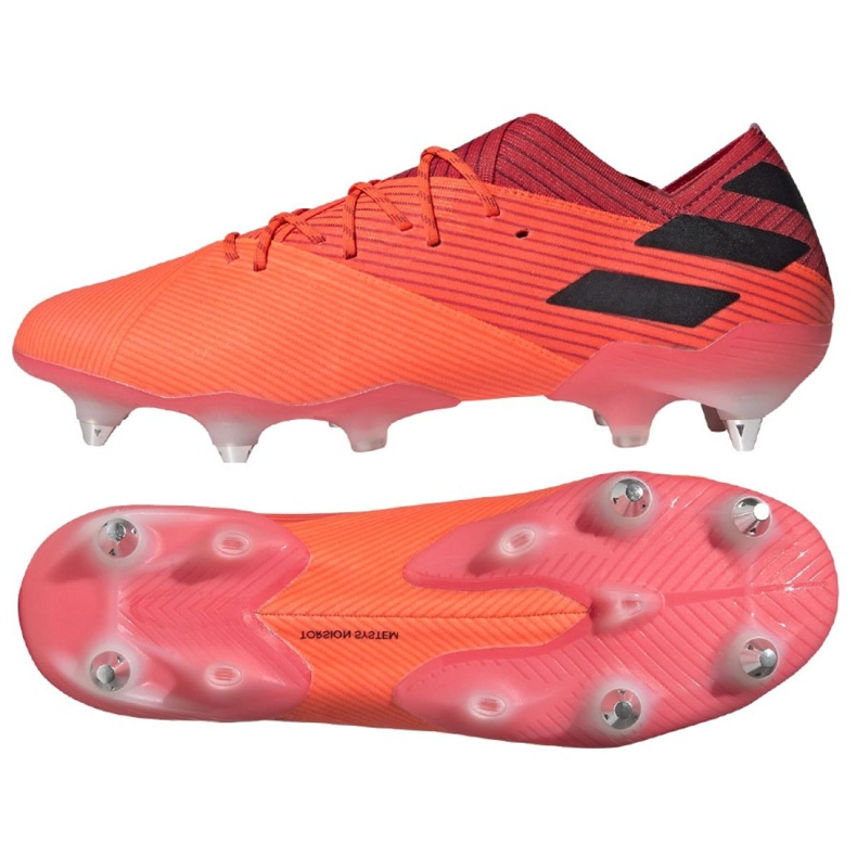 Scarpe da calcio Adidas Nemeziz 19.1 Sg M EH0562 multicolore arancia