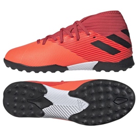 Scarpe da calcio Adidas Nemeziz 19.3 Tf Jr EH0499 multicolore arancia