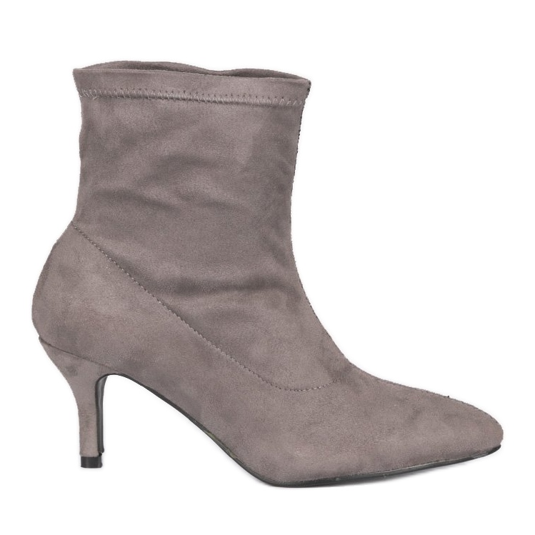 Stivaletti grigi su spilla, slip-on F183 grigio