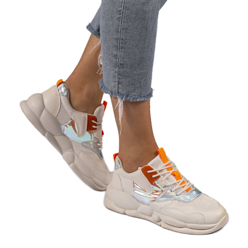 A88-65 scarpe sportive beige marrone