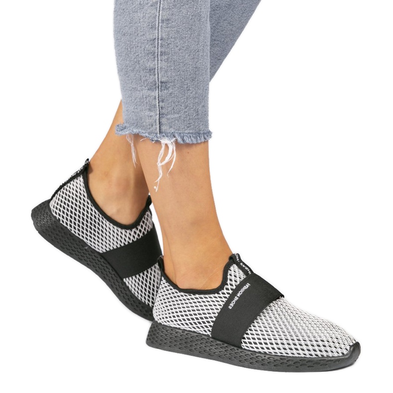 Scarpe slip-on sportive nere SJ1972-1 nero
