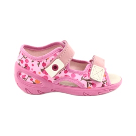 Scarpe per bambini Befado pu 065P143 beige rosa