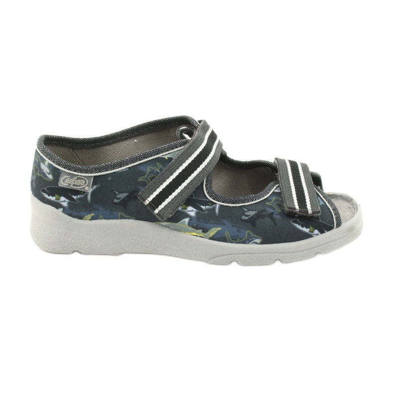 Scarpe per bambini Befado 969Y158 nero grigio