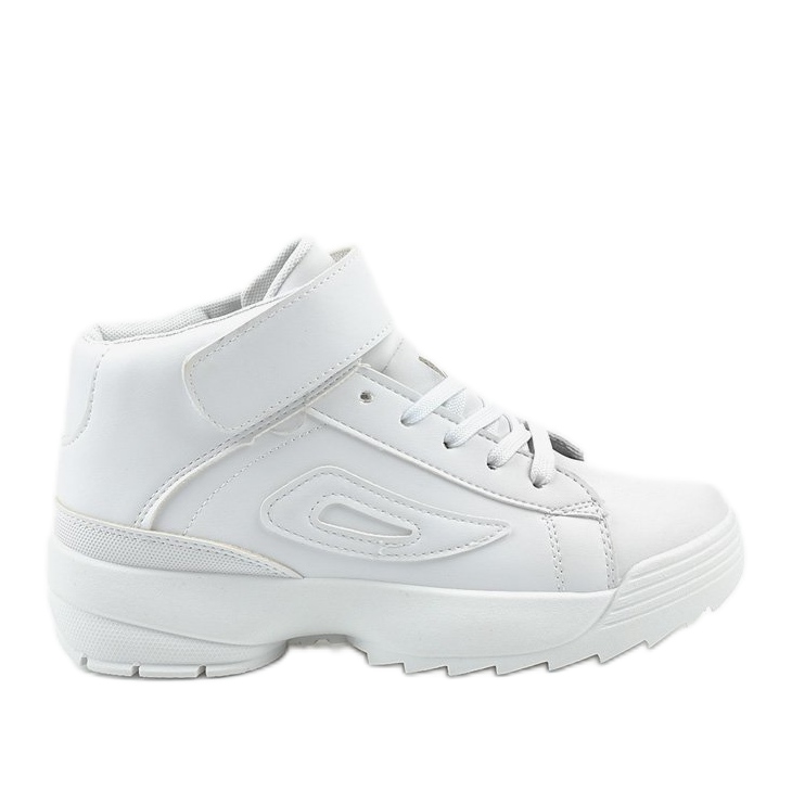 Sneakers sportive in ecopelle bianca B-05