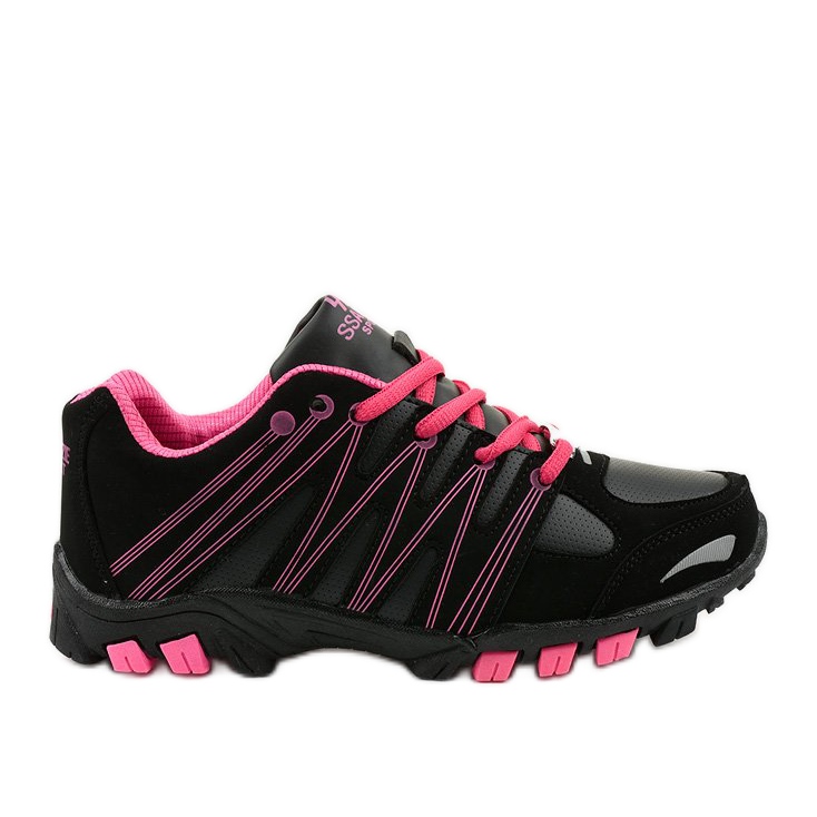 Trekking sportivo da donna nero W118 rosa
