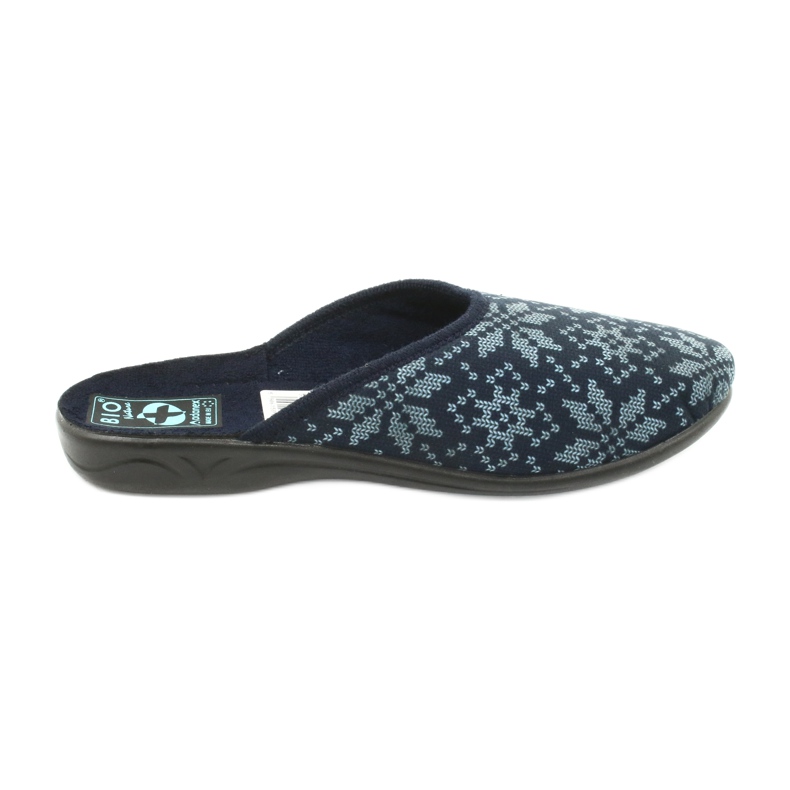 Pantofole in velluto Adanex 25405 Blu marino blu navy