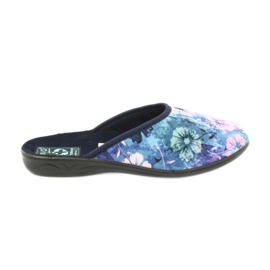 Pantofole fiori 3D Adanex 25562 marina blu rosa verde
