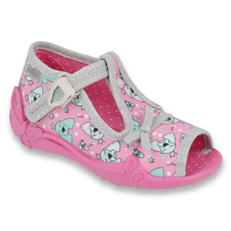 Scarpe per bambini Befado 213P120 rosa grigio