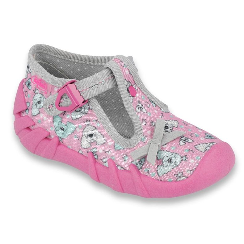 Scarpe per bambini Befado 110P387 rosa grigio