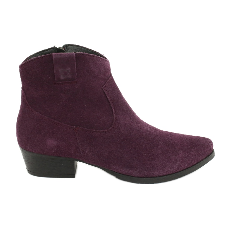 Stivali da donna in pelle scamosciata Maciejka viola 04289-05
