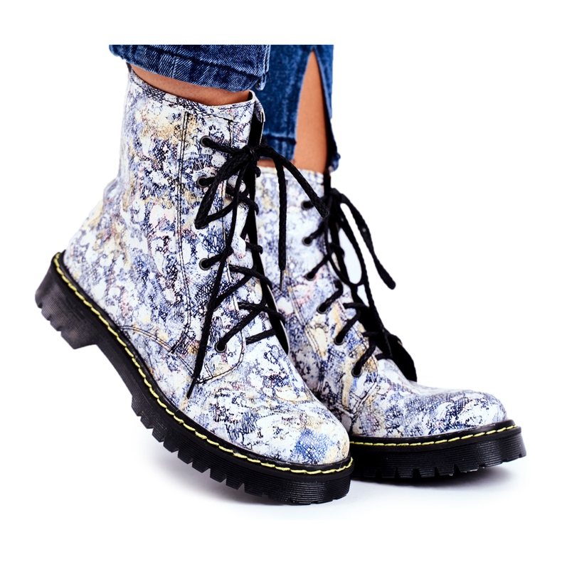 Stivali da donna Glany Workers Maciejka Multicolor 01609-39 / 00-6 multicolore
