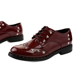 Scarpe da donna bordeaux C18-37117 rosso
