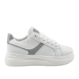 Sneakers in ecopelle bianca LLQ206-26