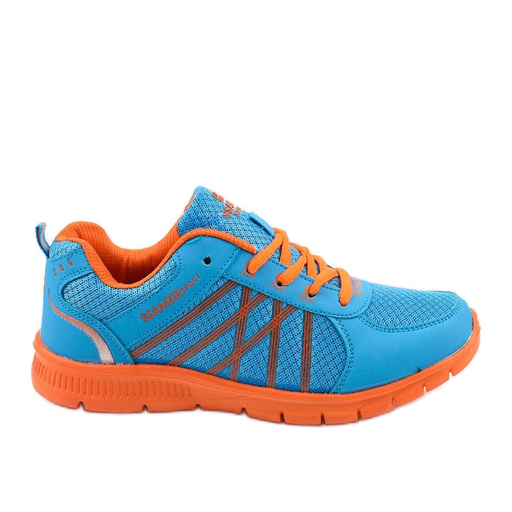 Scarpe da corsa sportive da donna W127 blu arancia