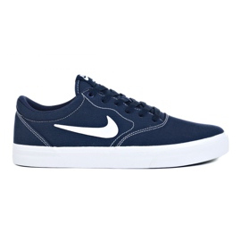 Nike Sb Charge Cnvs M CD6279-402 scarpe bianca blu navy