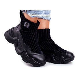 Scarpe Sportive Alte da Donna Big Star Nere GG274607 nero
