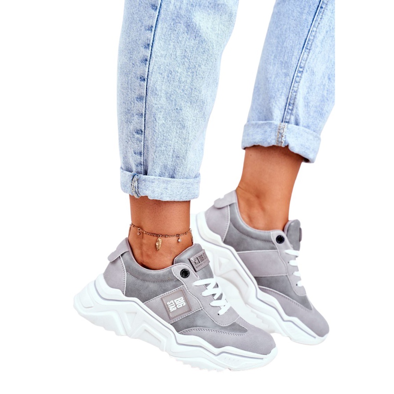 Scarpe sportive da donna Big Star Grey GG274211 grigio