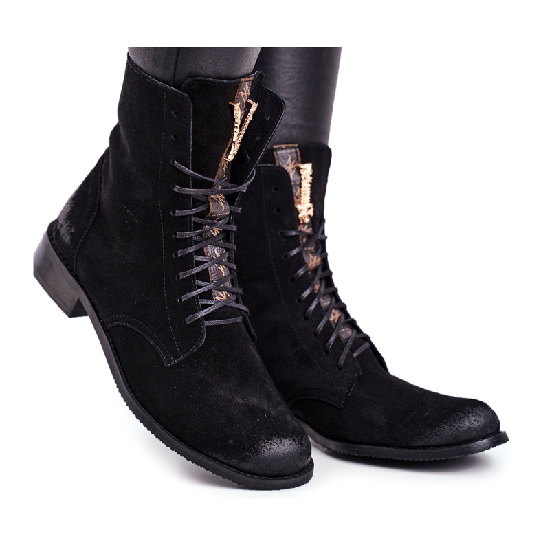 Stivali da donna Nicole Pelle nabuk Nero 2593