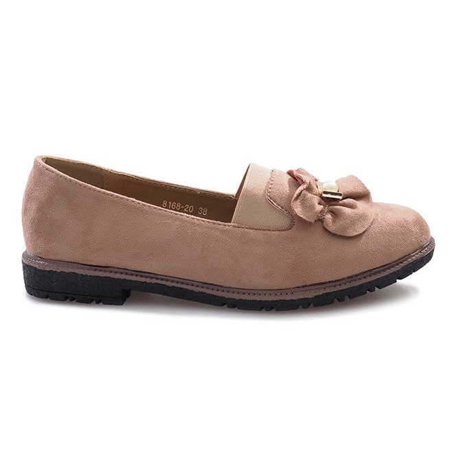Scarpe slip-on rosa con fiocco Pearl Inside