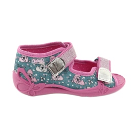 Scarpe per bambini Befado 242P107 rosa argento multicolore