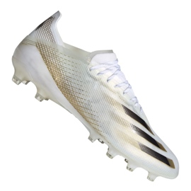 Scarpe da calcio Adidas X Ghosted.1 Ag M EG8154 nero, bianco, oro bianca